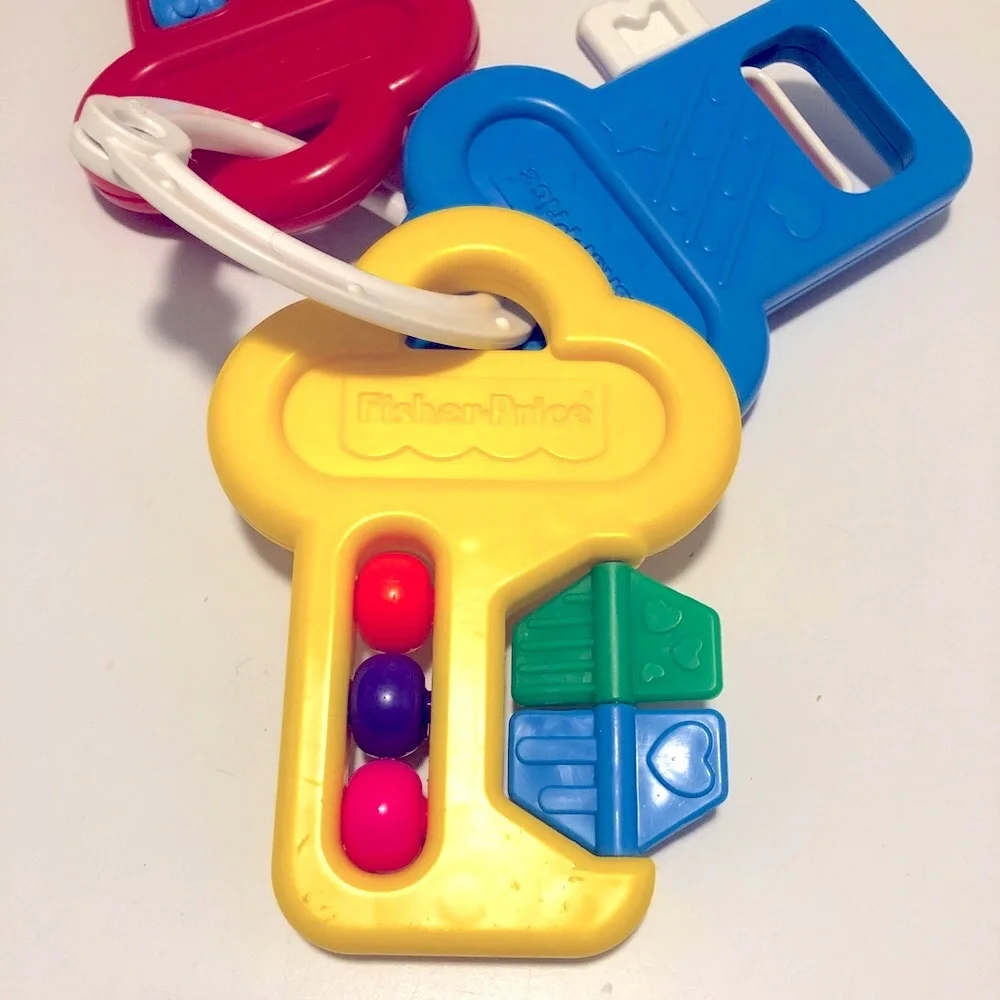 Vintage Fisher-Price Bright Learning Activity Keys